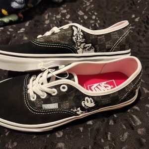 Vans Kids Black and White Sneakers